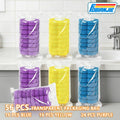 56/72pcs Toilet Wand Refills, Transparent Packaging Bag in 3 Colors for Disposable Toilet Bowl Brush Replacement Heads, Suitable for Bathtub And Wash Basin (Refills Only. Compatible with Fobianjie)