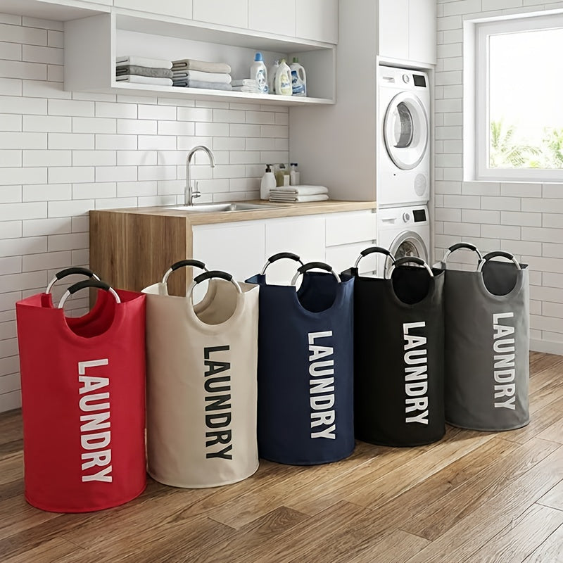 2pcs Large-Capacity Laundry Basket Combination - Thickened Waterproof Oxford Cloth Foldable Laundry Bag, Ideal Clothing Storage Basket for Home Use, Independent High-End Winter Clothing Storage Basket, Foldable Laun, Shelf Baskets