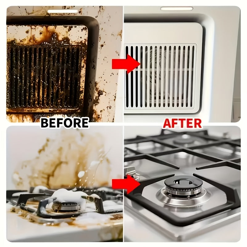 Kitchen Cabinet Cleaner - Specifically Designed for Cleaning Oil Stains on Wooden Kitchen Shelves, Tough Stain Remover, Yellowing Removal for White Furniture, And Furniture Refurbishing Agent