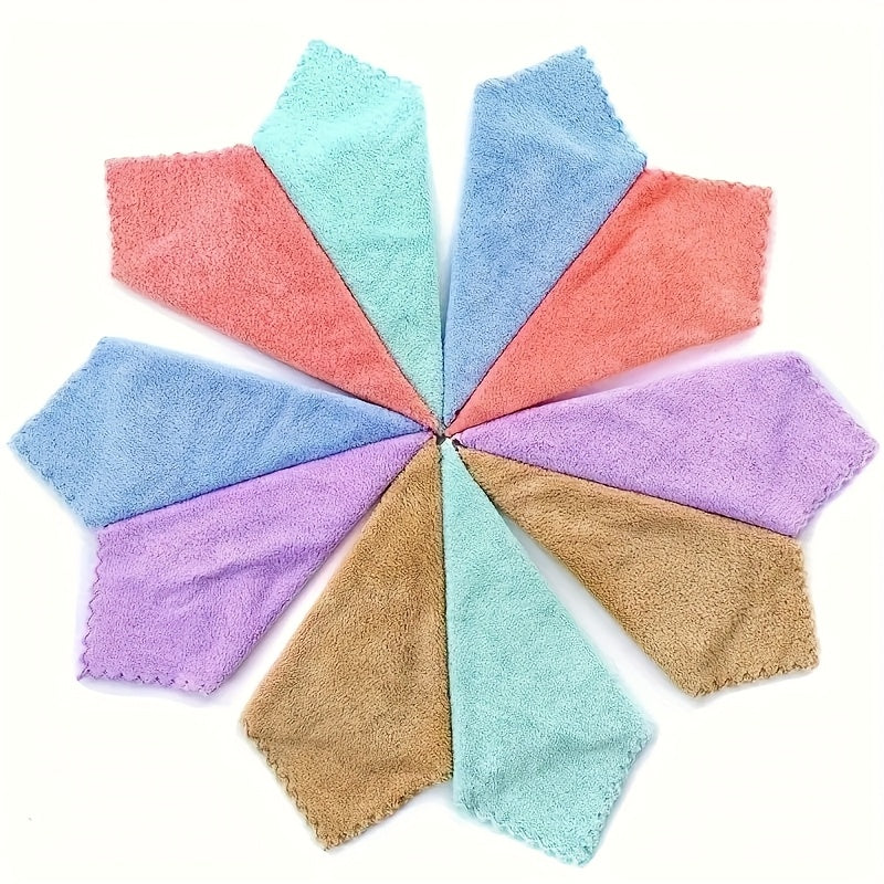 20/40/60/100pcs Soft & Absorbent Solid Color Washcloths - Gentle on Skin Quick-Drying Compact Square Towels for Home Bathing Bathroom Essentials 8.8*8.8in
