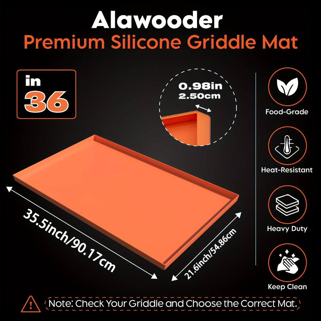 Silicone Griddle Mat/Cover for Blackstone 17/22/28/36 Inch - Thickened Grill Protector Mat for Flat Top Griddles, BBQ Accessories, Food Service Tools, Restaurant Grill Covers Commercial Cooking Equipment Accessories