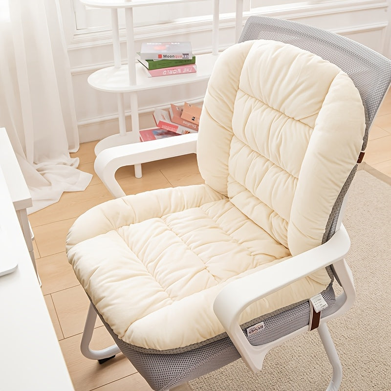1pc, Thick And Comfortable Seat Cushion, Office Chair Cushion, Lumbar Support And Backrest Cushion for Long Sitting, Living Room Home Decoration
