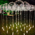 20-Pack Set: 10 X 3-meter String Lights and 10 X 20-inch Balloons for Weddings, Graduations, Christmas, Birthdays, Indoor/Outdoor Party Decorations, Light-Up Supplies,Suitable for Halloween and Christmas