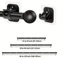 Adjustable Tension Curtain Rods for Curtains Ranging from 32 to 120 Inches, Featuring Damage-Free Installation with Strong Adhesive Brackets, Perfect for Apartments, Dorms, And Renters. on Curtain Rods!