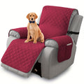 1pc 100% Non-Slip Recliner Chair Cover Sofa Slipcover, Pet Cover For Large Recliner With Elastic Straps, Washable Chair Seat Cover Recliner Chair Furniture Protector, Perfect For Indoor And Outdoor Use, Home Decoration, Mother'S Day Gifts
