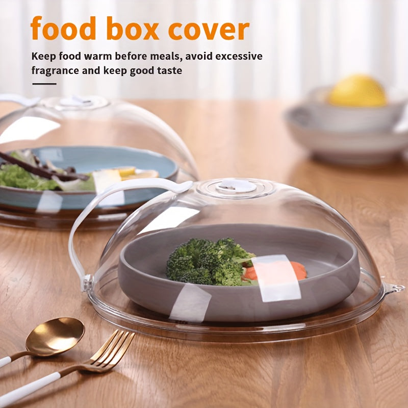 2pcs Microwave Food Cover, Splash-Proof Food Cover with Steam Hole and Handle, Suitable for Microwave Heating, Easy to Hold, Suitable for Microwave and Kitchen Supplies