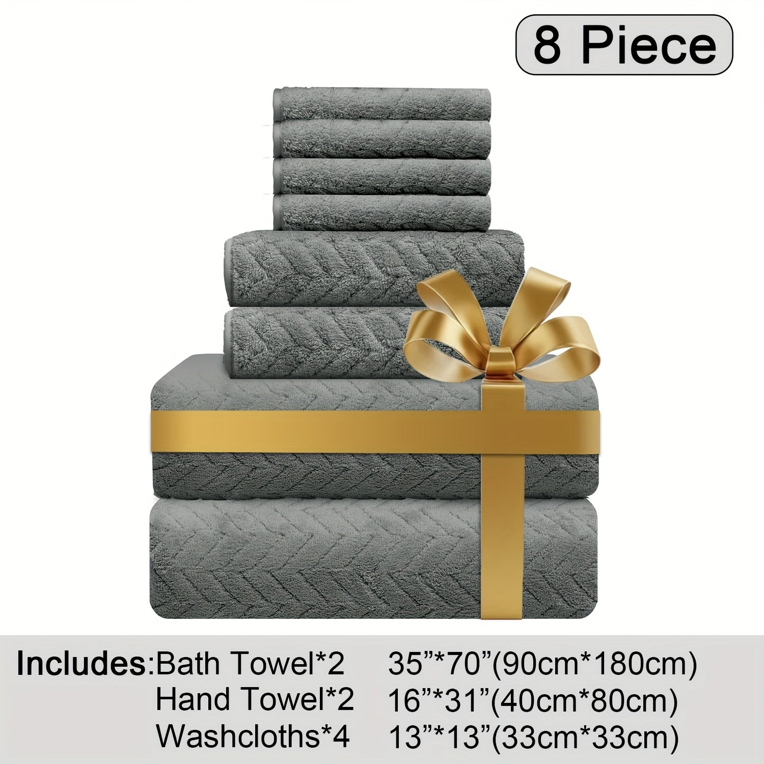 Oversized Bath Towels Set, Extra Large Towel Microfiber Soft XL Bath Sheet Super Absorbent Bathroom Towels Set Quick Dry Plus Size Shower Towels for Family Hotel, Wash Cloths