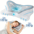 Cervical Neck Pillow, Ergonomic Contour Neck Pillows, Memory Foam Bed Pillow For Side Back Stomach Sleeper, Neck Pillow With Cooling Pillowcase