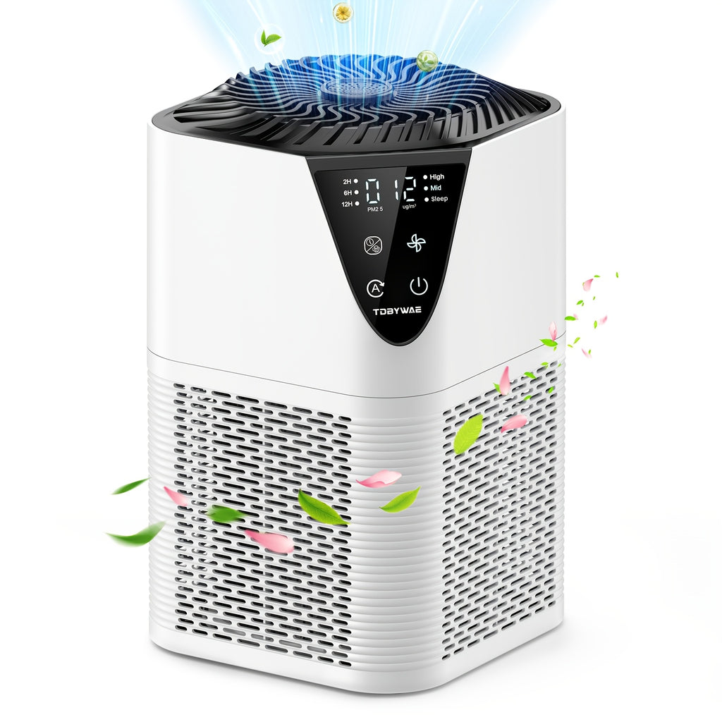 Air Purifiers for Large Rooms up to 1076 Sqft, H13 True HEPA Filter with Scented Sponge, 25dB Quiet Air Purifier for Bedrooms and Homes