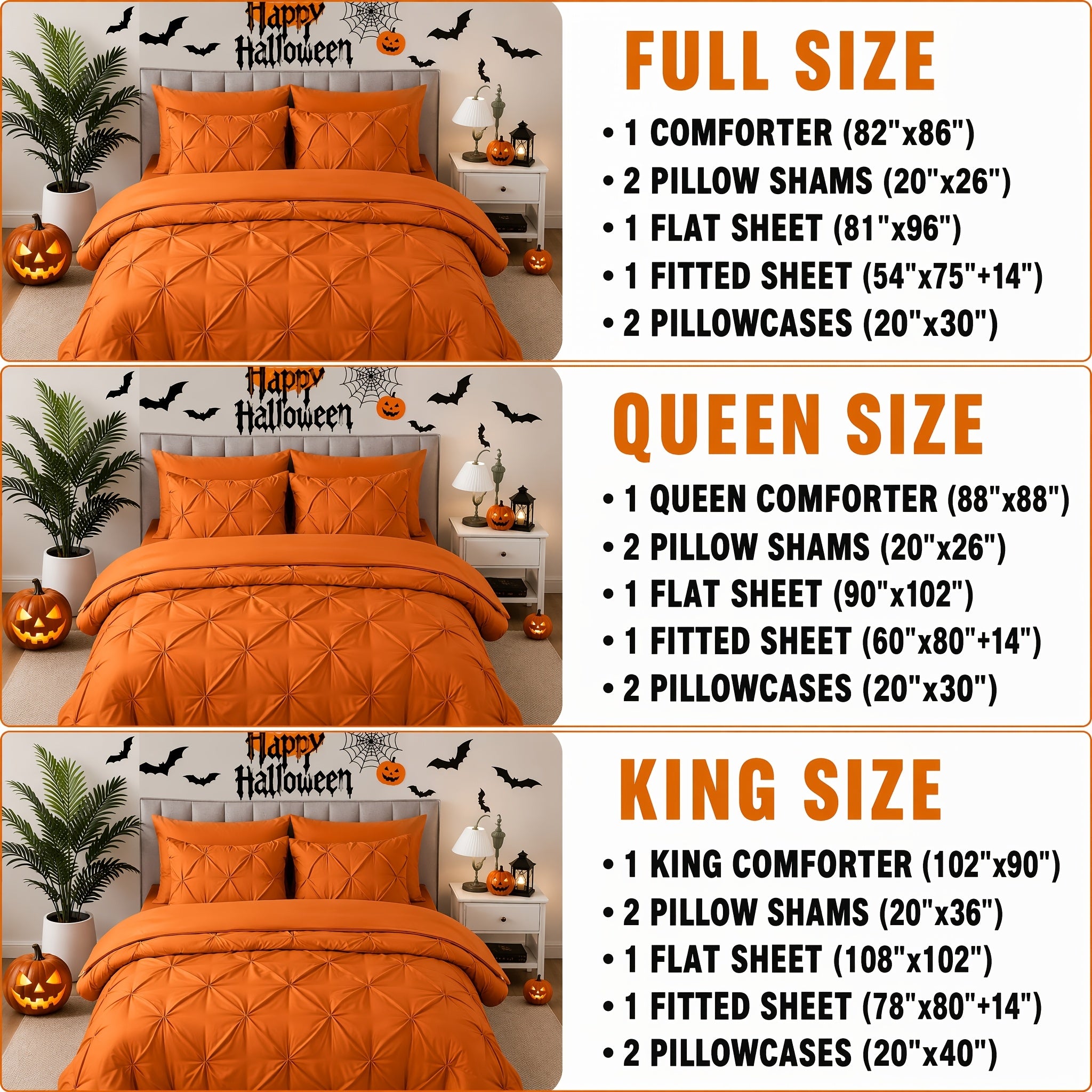 Cosybay 7PC Comforter Set-Luxury Soft Fluffy Pinch Pleated Bedding with 1 Comforter, 1 Fitted Sheet, 1 Flat Sheet, And 4 Pillowcases & Pillow Cover-All Season Quilte Set Queen, Hypoallergenic, Breathable, Easy Care,valentine's Day Gifts,school