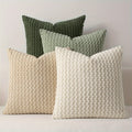 4 Soft Velvet Modern Double-Sided Design Sofa Pillowcases, Office Chair Backrest Pillowcases, Bedside Cushion Covers, And Machine-Washable Sofa And Bed Decorative Cushion Covers