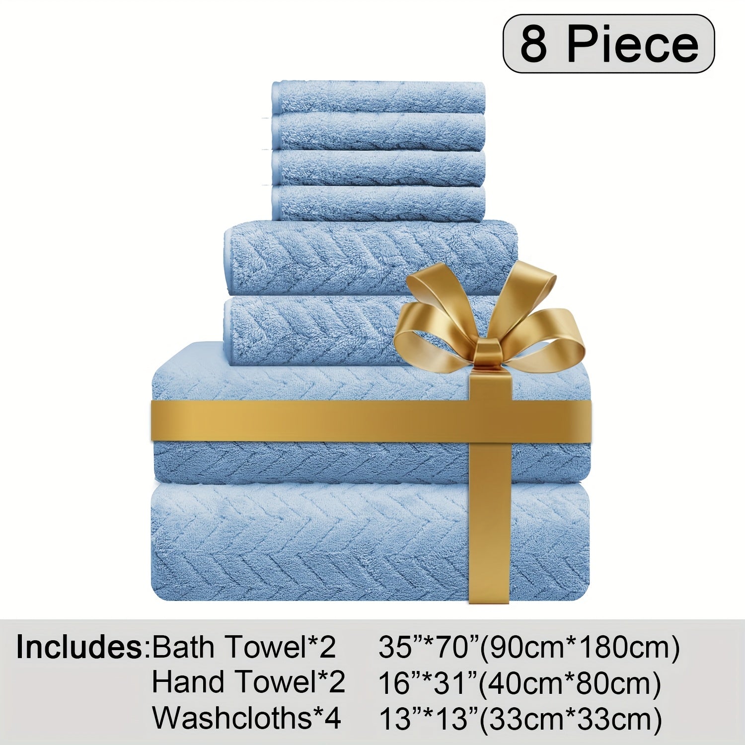 Oversized Bath Towels Set, Extra Large Towel Microfiber Soft XL Bath Sheet Super Absorbent Bathroom Towels Set Quick Dry Plus Size Shower Towels for Family Hotel, Wash Cloths