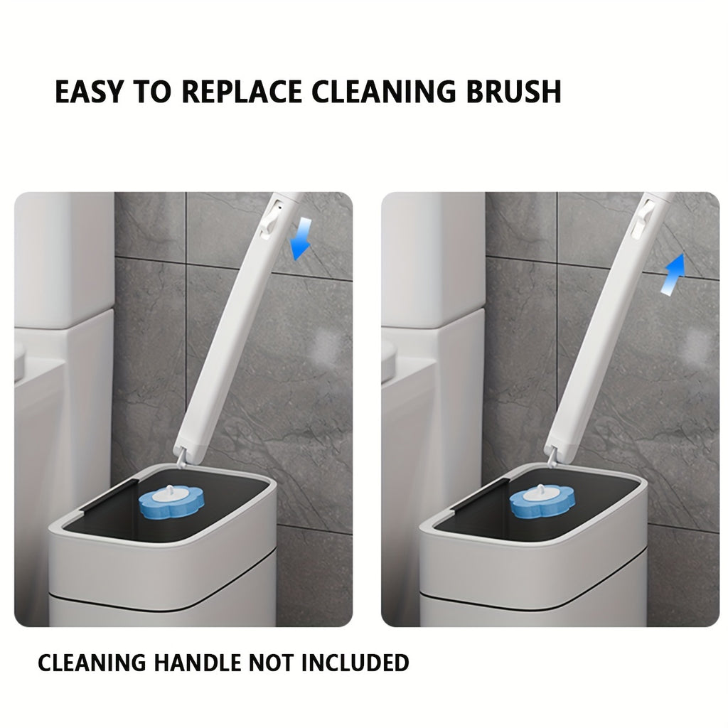 18pcs/36pcs/54pcs, Disposable Toilet Brush Head Refill, Disposable Toilet Bowl Cleaning Brush Replacement Head, Bathroom Cleaning Brush Heads, No Dead Corner, Cleaning Supplies, Cleaning Accessories | Optional Handle Only