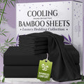 for extra Deep Pocket Bamboo Sheets Set - 4/6pcs Breathable & Cooling Bamboo Bed Sheet Set, Kid Sheet & Pillowcase Sets, Hotel Luxury, Soft Wrinkle-Free For Extra Deep Mattresses, Room Decor
