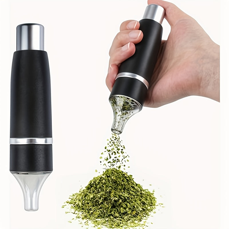 The Grinder Is Operated Manually And Does Not Require Electricity. The Durable Design Is Suitable for Spices, Herbs, Grains And Dry Foods - Silvery Or Black, A Kitchen Grinder Suitable for Spice Grinding, with A Modern Style