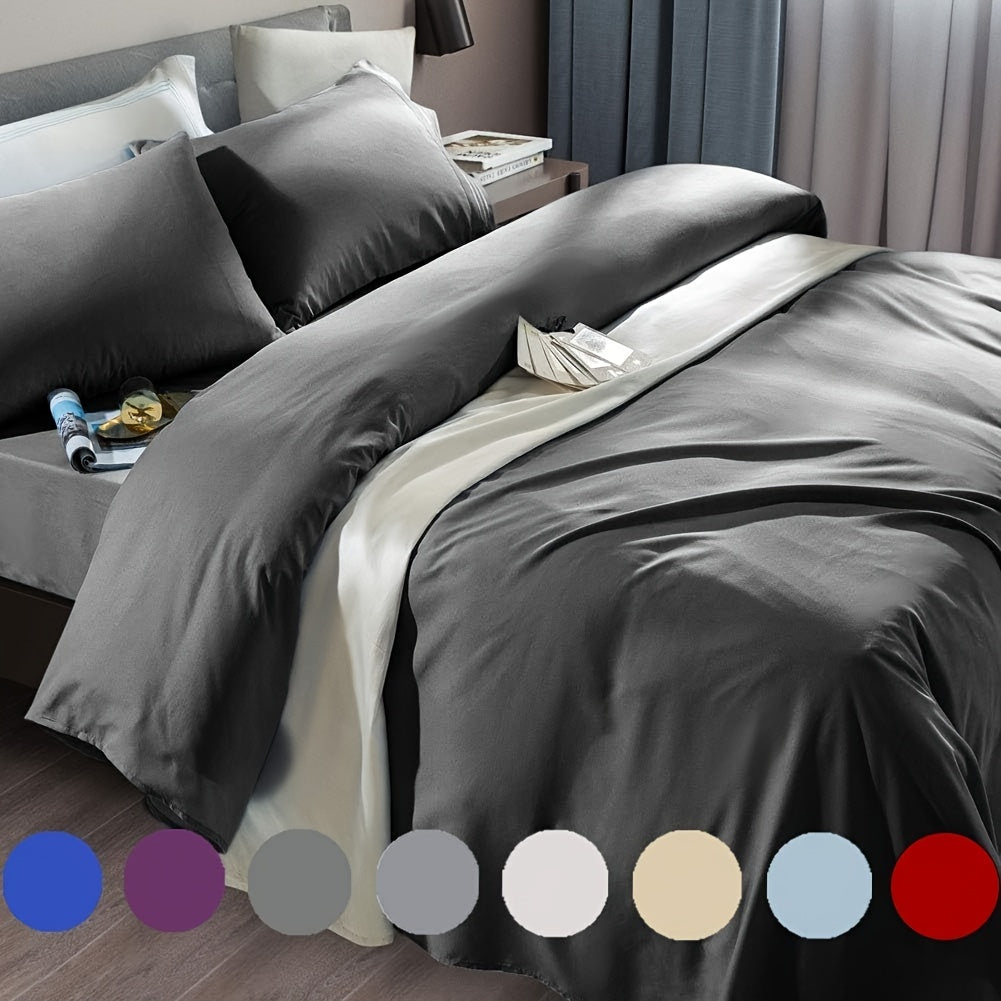 4pcs Sheet Set - Bed Sheet Set Super Soft Microfiber 1800 Thread Count Luxury Egyptian Sheets Fit 18-24 Inch Deep Pocket Mattress Wrinkle