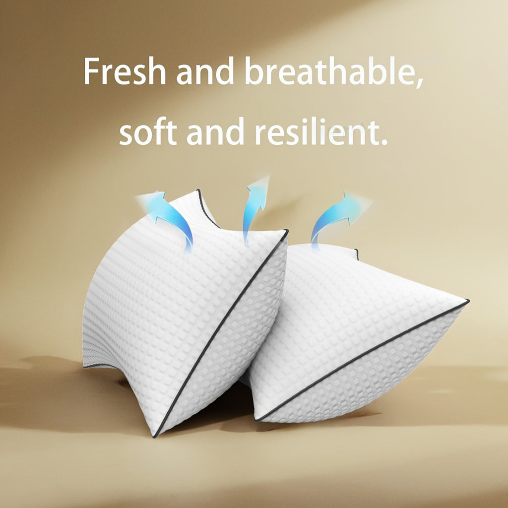 4/2Pack Cooling Hollow Fiber PillowsMulti-Family Use | 3D Airflow Technology | Hotel-Grade Breathable SupportUltra-Soft Fiber Fill | Side & Back Sleeper ApprovedEaster Gifts for Mom | All-Season Comfort | Linen White | 20x30 Inches