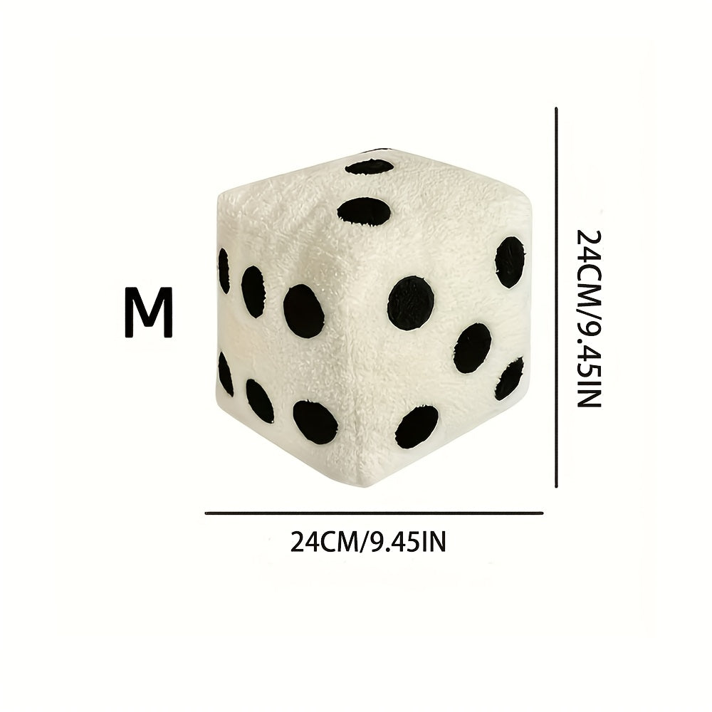 1-2pcs Unique Dice Shaped Decorative Pillow-Creative Funny Simulation Dice Plush Pillow Cubic Cube Plush Pendant Dolls Stuffed Soft Sofa Back Cushion Creative Home Decor
