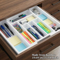 Expandable Cutlery Tray Holder, Drawer Organizer, Adjustable Tray, Organize Kitchen Silverware, Cutlery, Knives And Spoons With Labels, For Messy Kitchen, Bedroom Or Living Room Drawers