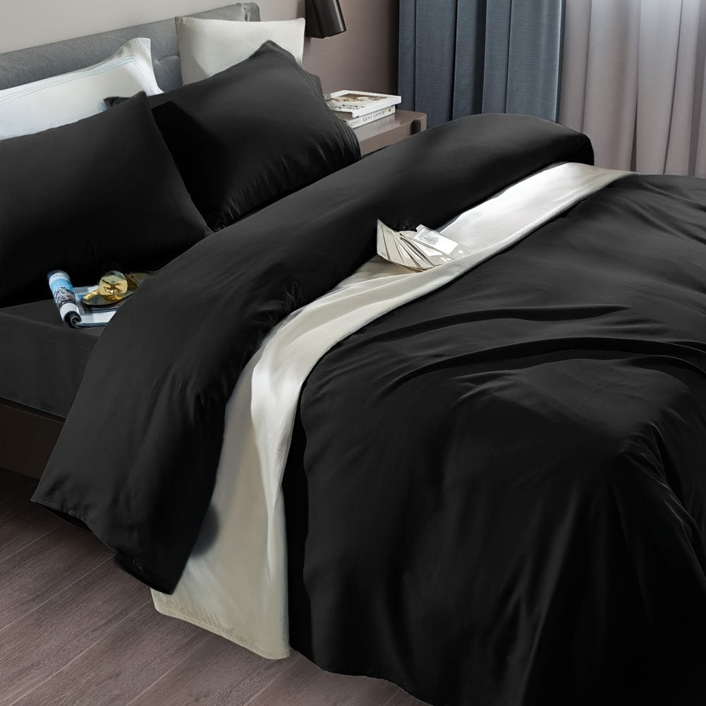 4pcs Sheet Set - Bed Sheet Set Super Soft Microfiber 1800 Thread Count Luxury Egyptian Sheets Fit 18-24 Inch Deep Pocket Mattress Wrinkle