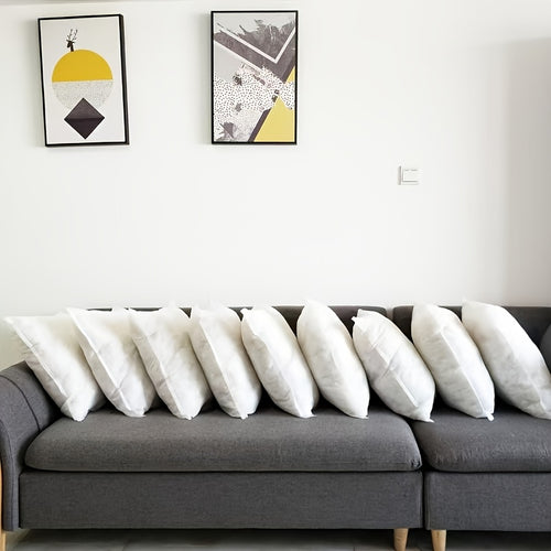 1/2/4pcs Pieces Of Throw Pillow Cushions, Square Filled Pillow Cores, Filled Fake Square Pillow Fillers, Used For Living Rooms, Bedrooms, Dormitories, Offices, And Home Decoration.