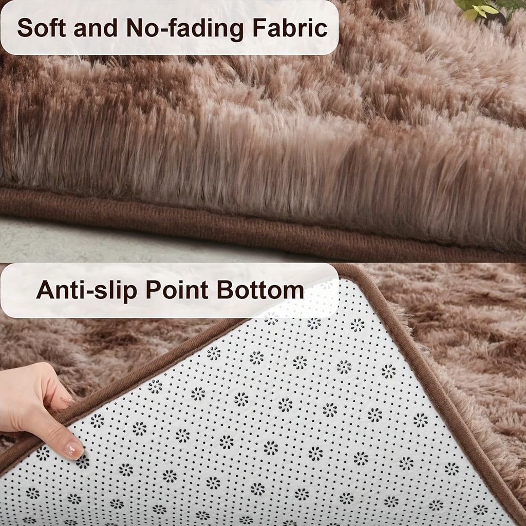 Area Rug Non Slip Backing for Living Room Kitchen Modern Home Decor Floor Decoration Carpet Mat Cute Fluffy Bedroom Rug Easy to Clean Bathroom Rugs