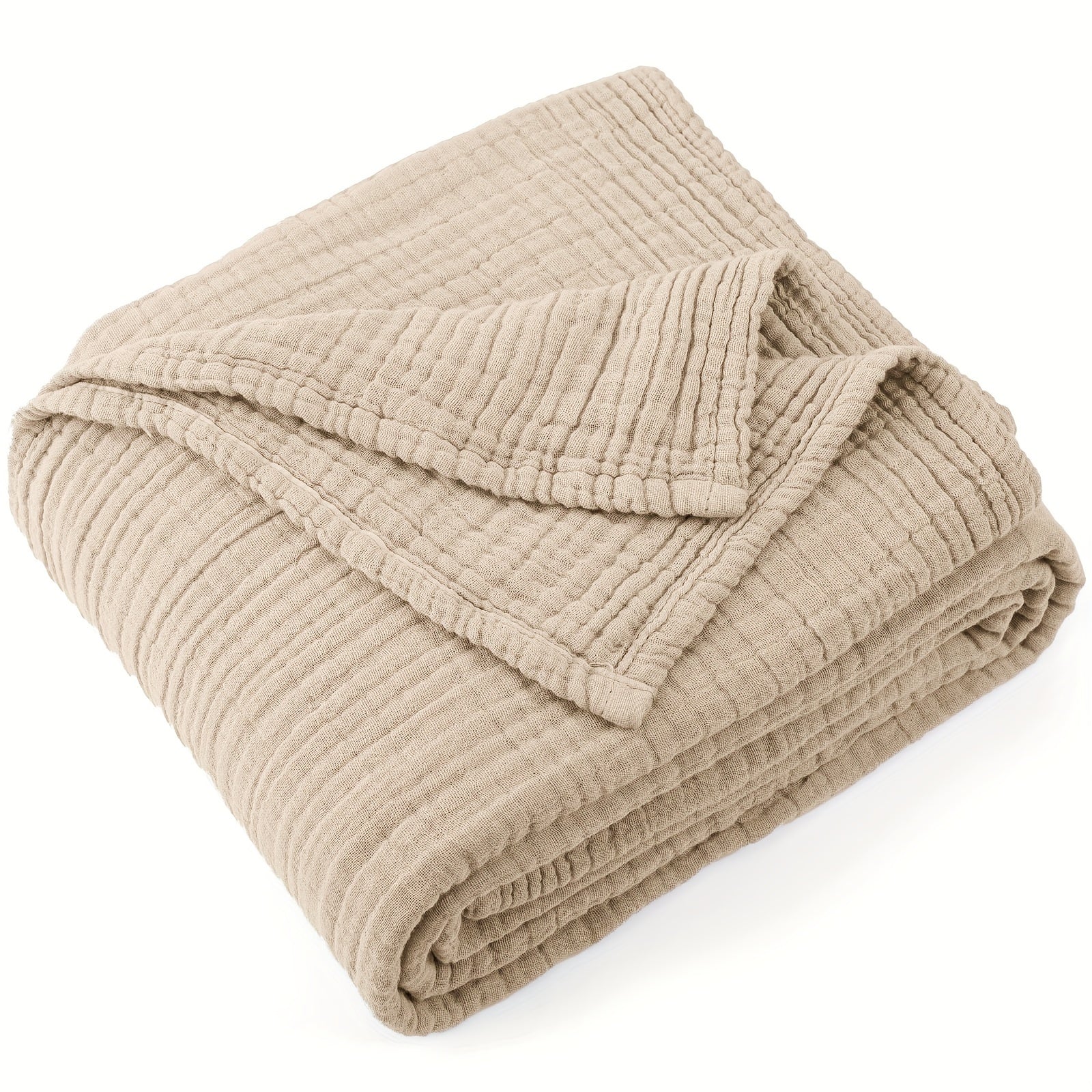 100% Cotton Muslin Blanket 6 Layers | Breathable & Lightweight, Soft Gauze, All-Season, Multipurpose, Perfect for Couch and Bed, Ideal Valentine'S Day and Holiday Gift, Machine Washable, Mixed Colors