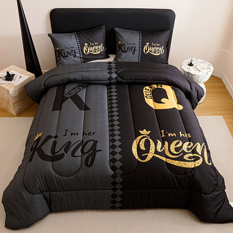 2/3pcs Solid Color Diamond Pattern Large & Extra-Large Bed Sheet Sets Soft Comfortable And Ultra-fine Fiber Filled Lightweight Fabric Breathable Quilt Easy to Take Care Of Equipped with Quilts And Pillowcases Luxurious Quality & Ideal Gift