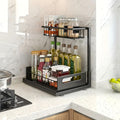 Under Sink Organizers, Metal Pull Out Under Sink Organizers And Storage Shelves with Sliding Drawer, Under Sink Storage for Kitchen, Bathroom (1pack/2pack)