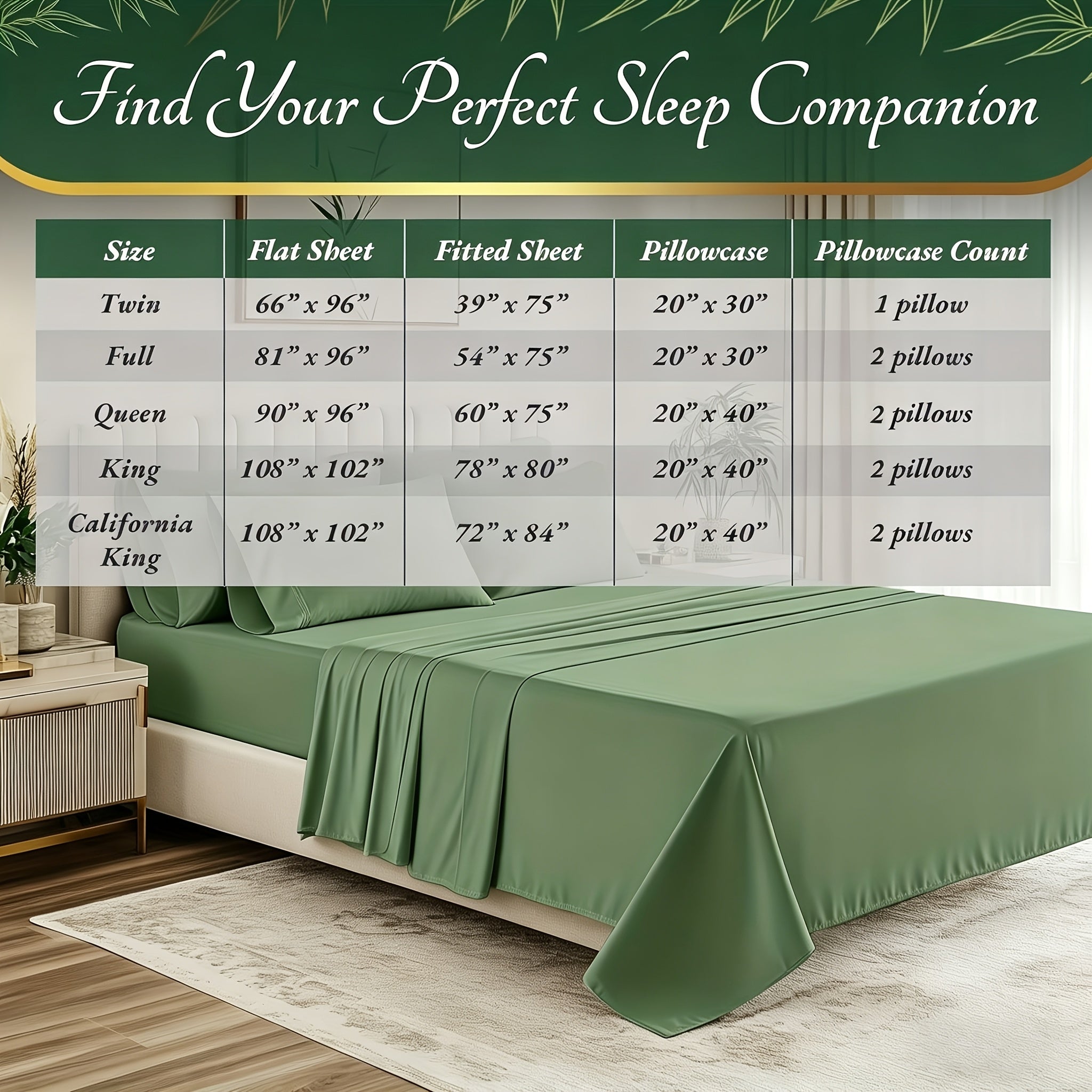 Cooling Bed Sheet Sets- Luxurious & Ultra-Soft for Kids Cooling Sheets for Hot Sleepers - Comfortable & Cool, Bamboo Blend Sheets Twin/Full/Queen/King Size/Deep Pockets