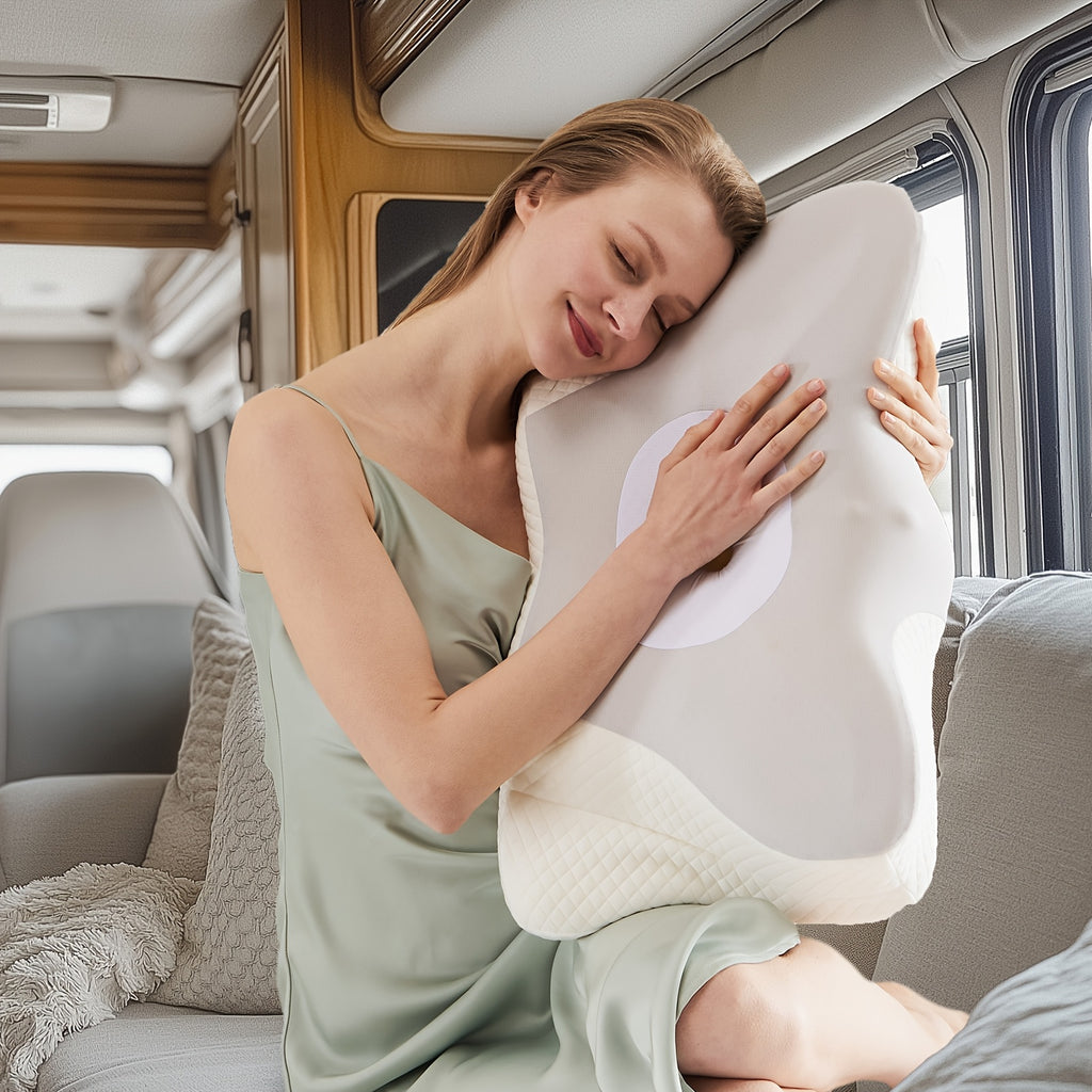 Cervical Neck Pillow, Ergonomic Contour Neck Pillows, Memory Foam Bed Pillow For Side Back Stomach Sleeper, Neck Pillow With Cooling Pillowcase