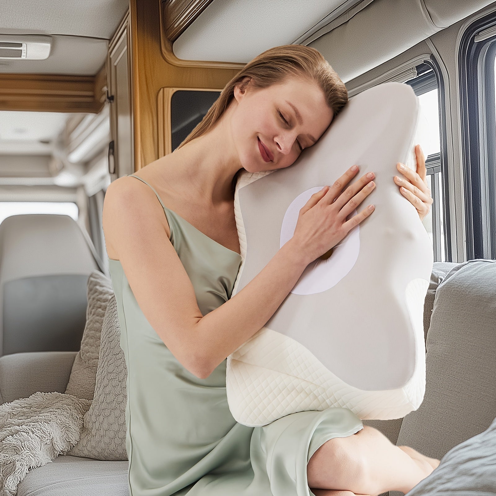 Cervical Neck Pillow, Ergonomic Contour Neck Pillows, Memory Foam Bed Pillow For Side Back Stomach Sleeper, Neck Pillow With Cooling Pillowcase