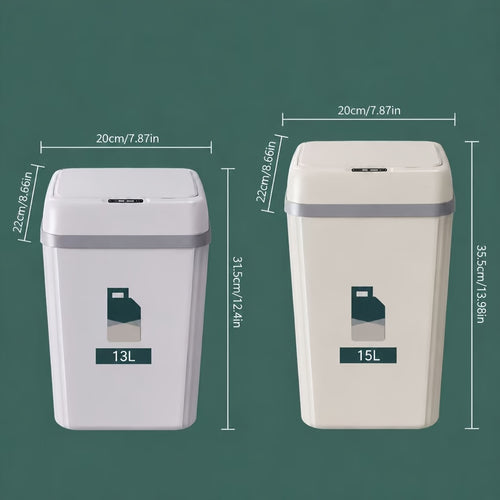 1-Pack/2-Pack Large-Capacity Smart Sensor Trash Can, Quiet & Odor-Proof, Pet-Resistant, Automatic Open & Close, Household Garbage Bin for Living Room, Kitchen, Toilet And Bathroom, Sleek And Stylish Design(Random Color Delivery)