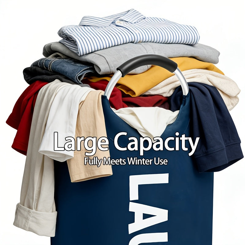3pcs/4pcs Large Oxford Cloth Dirty Clothes Basket Foldable with Handle Laundry Basket Suitable for Student Dormitories, Laundry Rooms, Living Rooms, Bedrooms, Bathrooms, Independent Storage Bags, Laundry Baskets