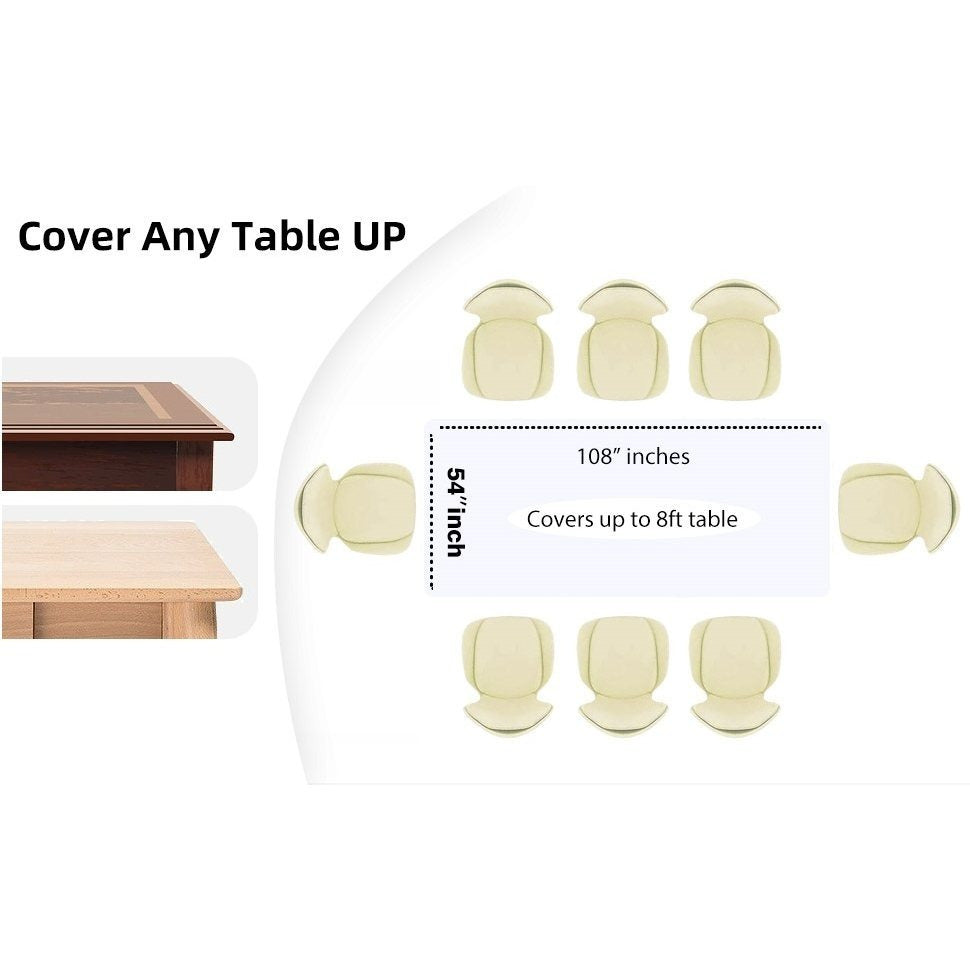 Heavy Duty Premium 12pcs Plastic Tablecloth, Disposable Tablecloth, Plastic Table Cover for Kitchen, Dinning Uses.