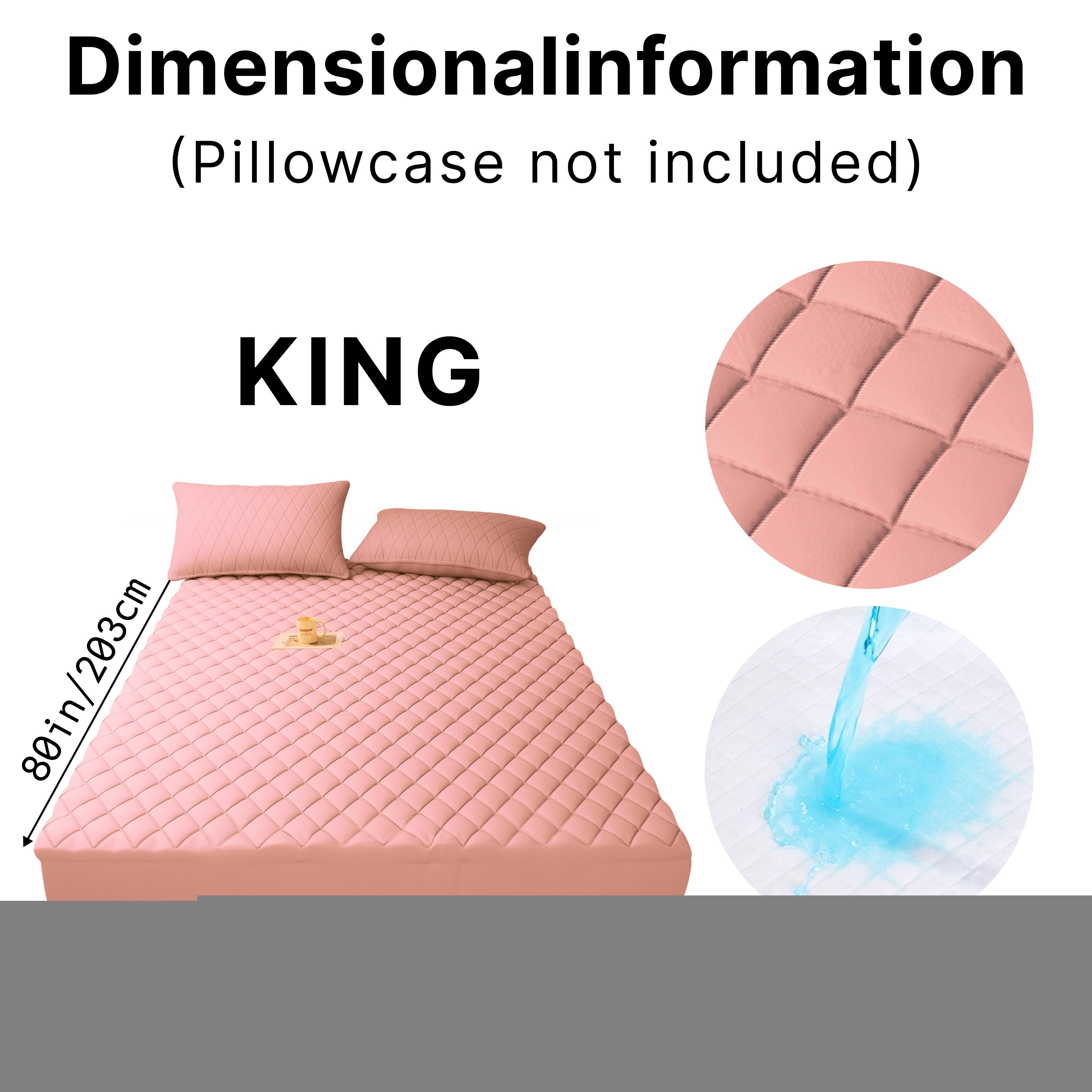 1pc Waterproof Non-Slip Kids & Children Mattress Protector, Solid Color Quilted Bed Cover with 9-15 Inches Deep Pocket, Effective Barrier & Breathable Bedding, Ideal for Bedroom, Guest Room And Hotel, Available In Random Colors (No Pillowcases)