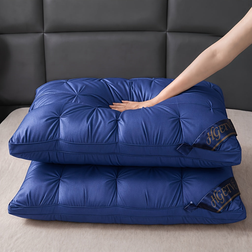 Buy One, Get One Free!2pcs Hotel-quality Pillows, Deep Sleep Neck Support Pillow, Low-allergen Polyester Coverings, Highly Fluffy, Cool And Breathable In Summer, Cooling Pillow, Queen/ King Size, Optional Random Colour, Gifts Of High Quality