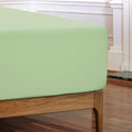 Lux Decor Solid Color Fitted Sheet - Classic Collection Cooling Sheet - Ultra Soft Brushed Microfiber Silky Fitted Sheets, Fits Mattress Upto 16 Inches Deep Pocket, Shrinkage and Fade Resistant Comfy Bedding Mattress Cover, Easy to Wash