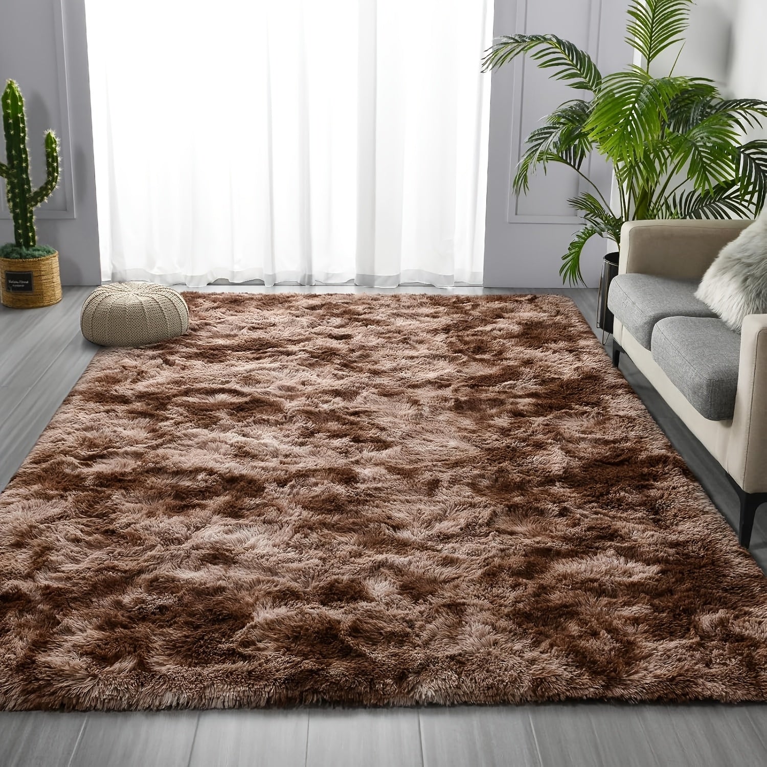 Area Rug Non Slip Backing for Living Room Kitchen Modern Home Decor Floor Decoration Carpet Mat Cute Fluffy Bedroom Rug Easy to Clean Bathroom Rugs