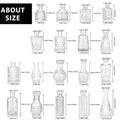TOMNK Glass Bud Vases In Bulk, Flower Vases For Flowers In Bulk For Rustic Wedding Home Table Decorations, Can Be Used As A Gift For Weddings, Anniversaries, Birthdays, Weddings, Or Housewarming Banquets, For Halloween And Christmas