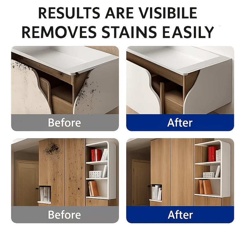 Kitchen Cabinet Cleaner - Specifically Designed for Cleaning Oil Stains on Wooden Kitchen Shelves, Tough Stain Remover, Yellowing Removal for White Furniture, And Furniture Refurbishing Agent