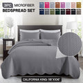 3pcs Bedspread Set Bedspreads with free Pillow Shams - Leaf Pattern Soft & Breathable Bedspread Lightweight Microfiber Bedspread - Modern Style Floral Pattern Coverlet For All Seasons - Christmas Gifts For Family And Friends (1 Bedspread, 1 Or 2 Pillow Sh