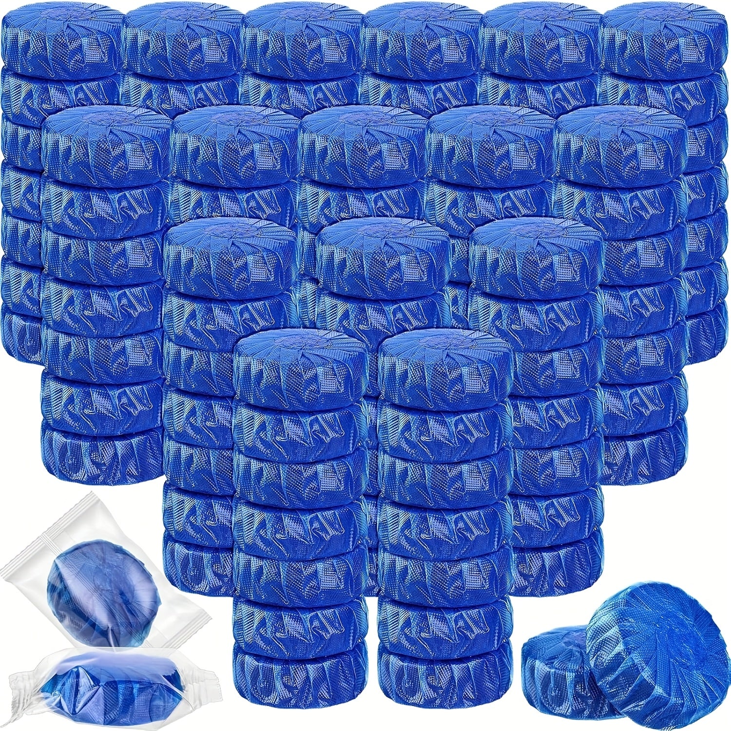 [Toilet Cleaner Tablets] Automatic Toilet Bowl Cleaner Tablets, Bathroom Toilet Tank Cleaner, Blue & Pink Clean Bubbles, Strong Detergent Ability, Mild Fresh Pine Scent