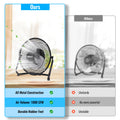 4/9/14/20 Inch High Velocity Industrial Floor Fan, 3-Speed Heavy Duty Metal Cradle Floor Fans with 360° Tilt for Warehouse, Workshop, Garage, Factory And Basement, Black & Blue, for Road Trips