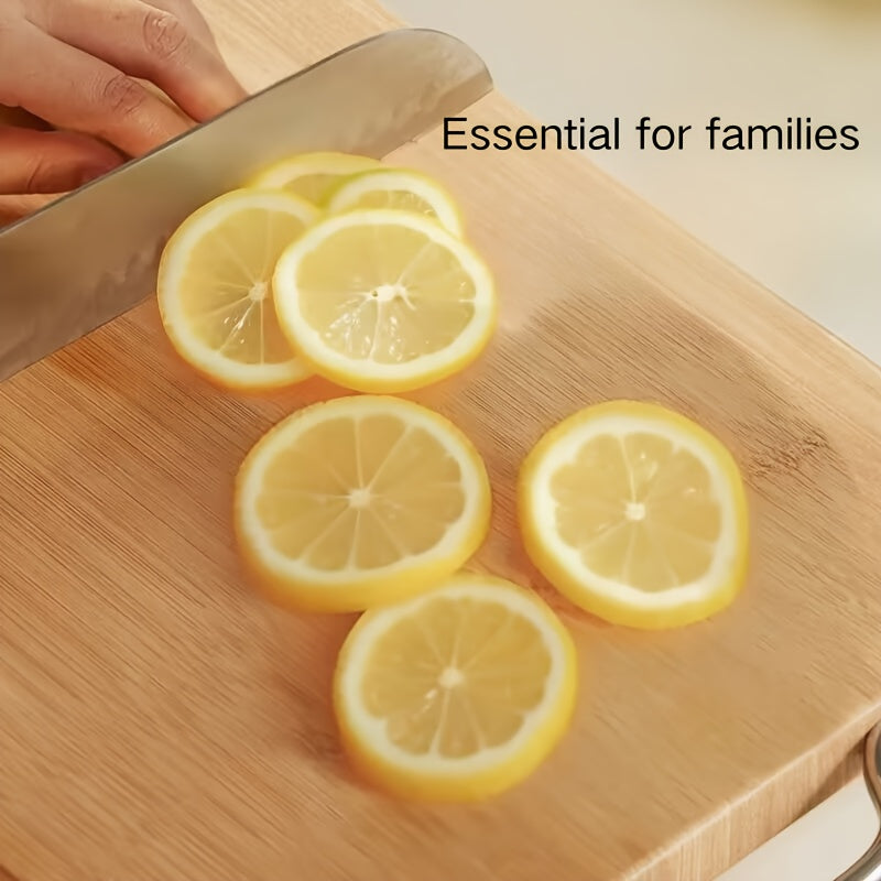 1pc 11.02x15.75inch Bamboo Cutting Board, Large Natural Wooden Chopping Board Kitchen Meat Vegetable Prep Board