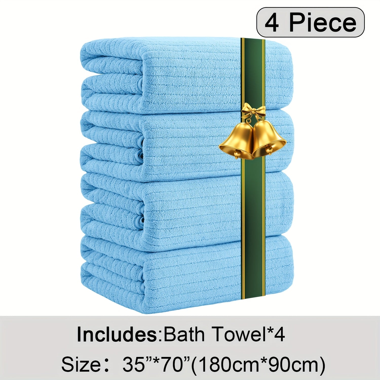 Oversized Bath Towels Set, Extra Large Towel Microfiber Soft XL Bath Sheet Super Absorbent Bathroom Towels Set Quick Dry Plus Size Shower Towels for Family Hotel, Wash Cloths