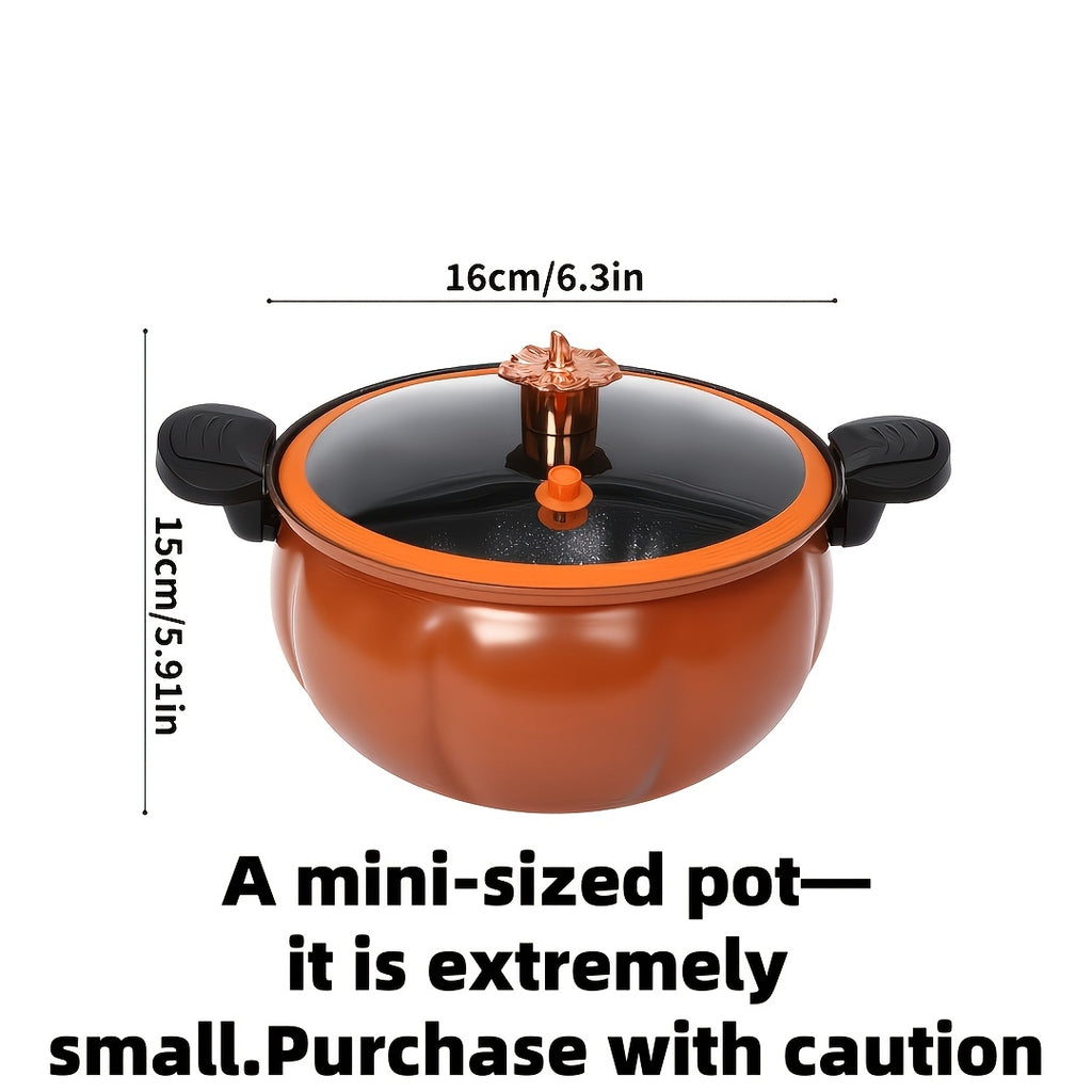 2.19 Gallon Large-Capacity Soup Pot with Twist-Lock Handle | Non-Stick, Multi-Function Cooking Pot, Compatible with Gas Stove, Open Fire, and Induction Cooker, Universal Stew Pot for Homes, Restaurants, Hotels, Fast , Easy Assembly