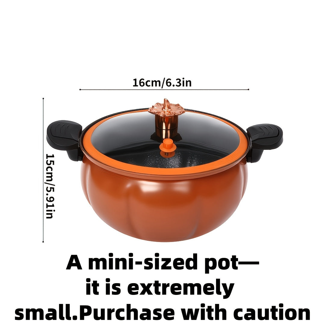 2.19 Gallon Large-Capacity Soup Pot with Twist-Lock Handle | Non-Stick, Multi-Function Cooking Pot, Compatible with Gas Stove, Open Fire, and Induction Cooker, Universal Stew Pot for Homes, Restaurants, Hotels, Fast , Easy Assembly