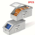 2 Baseball Cap Storage Boxes - Hat Organizer For Baseball Caps, Large Capacity Foldable, Stackable, Zippered Dustproof Multi-Purpose Closet Organizer, Suitable For Hats, Clothes, Durable Fabric Material