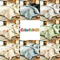 Two/Three Pcs Solid Color Large And Extra-Large Bed Sheet Sets Soft Comfortable And Fiber Filled Lightweight Fabric Breathable Quilt Easy to Take Care of Equipped with Quilt And Pillowcases 1 Quilt, 1/2 Pillowcases, for Bedroom, Random Color